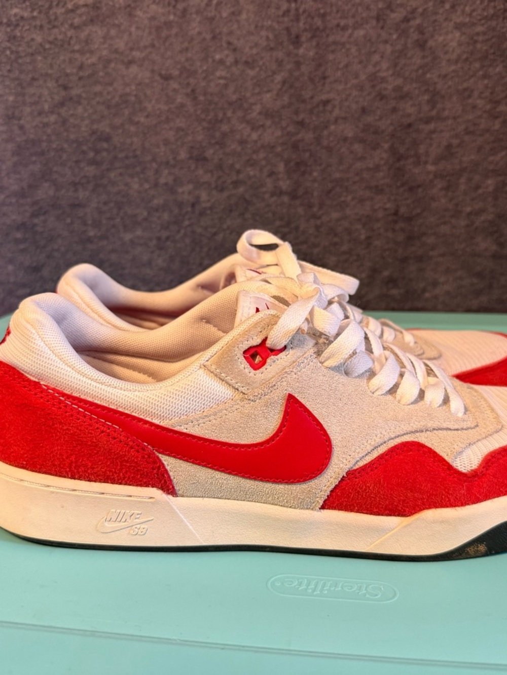 RARE Nike SB GTS Return Premium Red/ White CK3464 600 Sz 12 Air Max 1